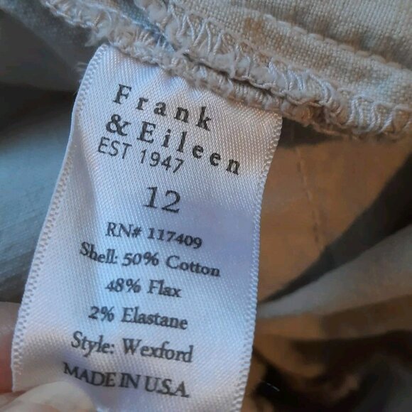 Frank & Eileen Cream Wide Leg Pants - Picture 10 of 15